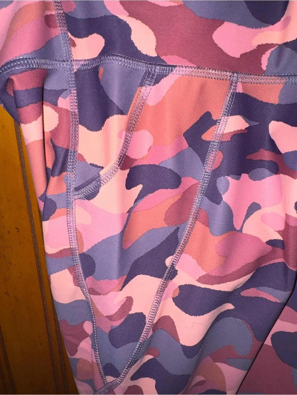 Old Navy Pink and Purple Camo Girls' Performance Leggings